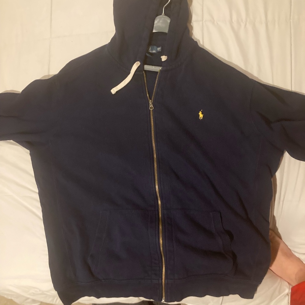 4XLT Polo by Ralph Lauren full zip hoodie. Size 4XLT. Navy Blue. Great condition